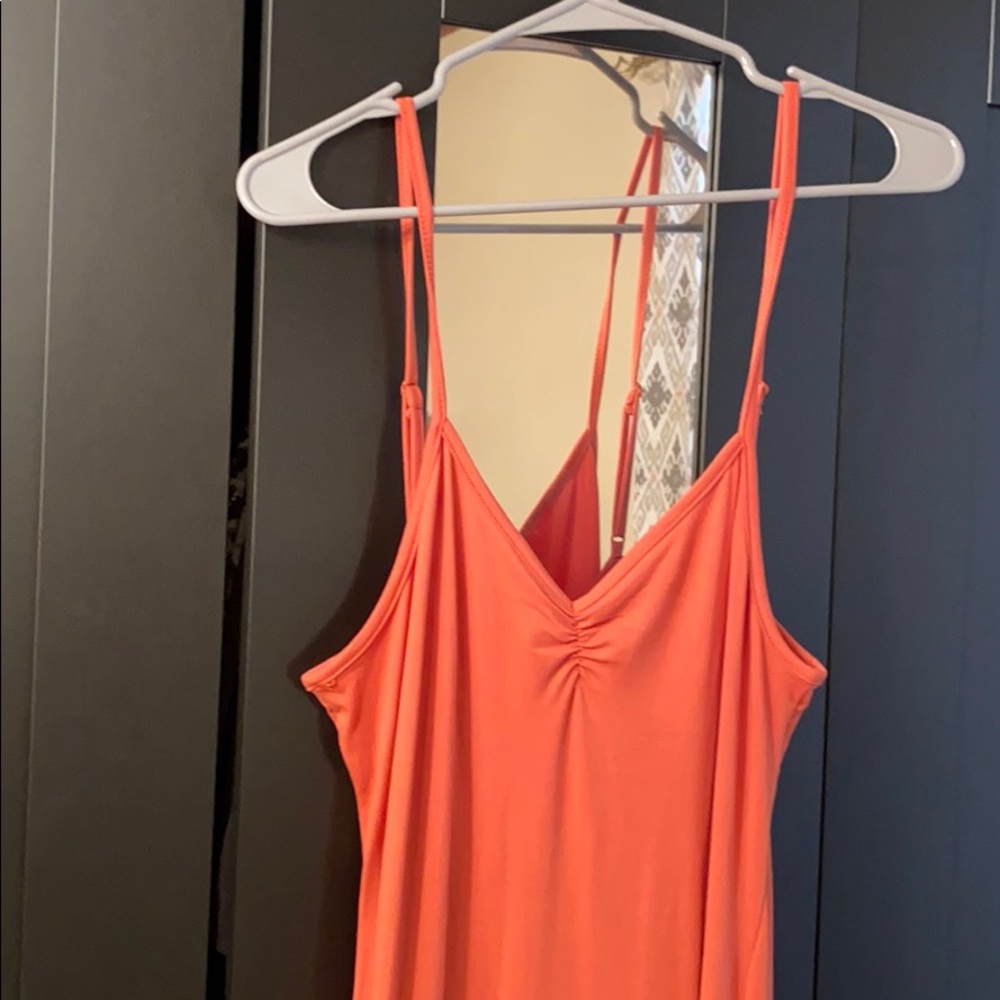 Feel Your Best Ruched Maxi Dress - Rust - Picture 4 of 9
